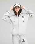 MONCHI™ ENSEMBLE SWEAT ZIPPÉ GRIS