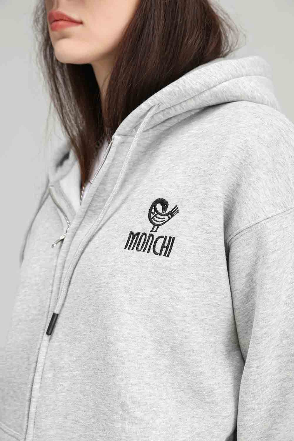 MONCHI™ ENSEMBLE SWEAT ZIPPÉ GRIS