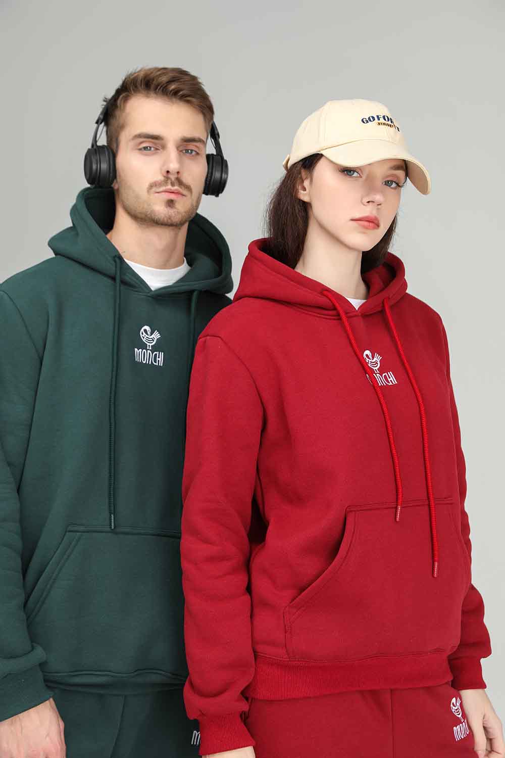 MONCHI™ ENSEMBLE SWEAT À CAPUCHE POUR COUPLES