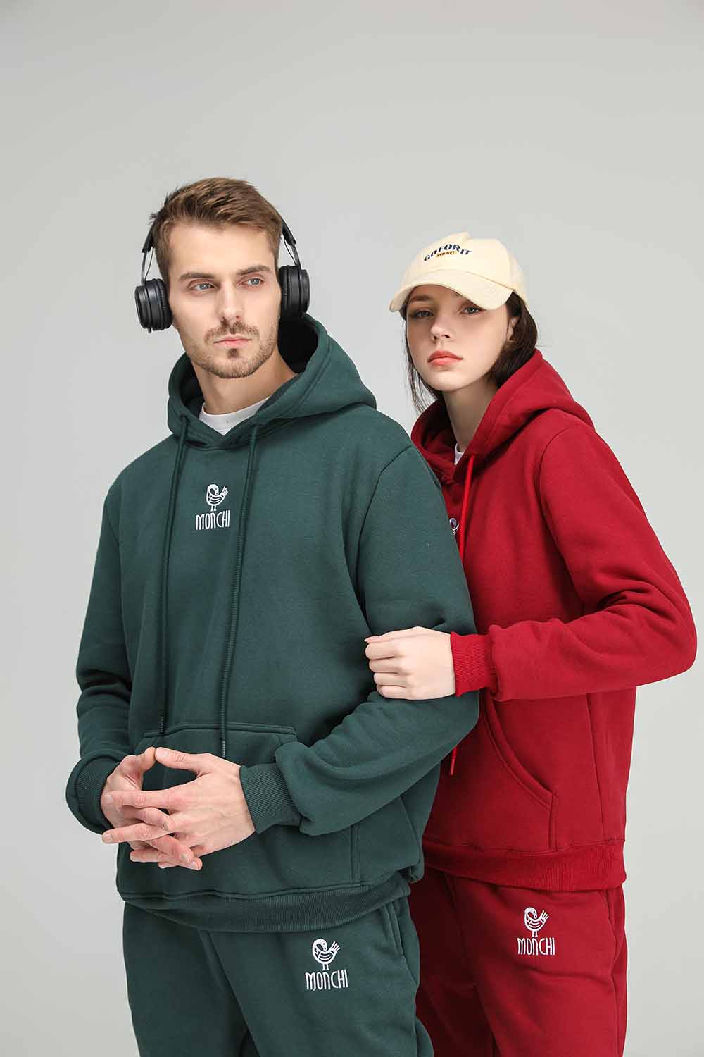 MONCHI™ ENSEMBLE SWEAT À CAPUCHE POUR COUPLES