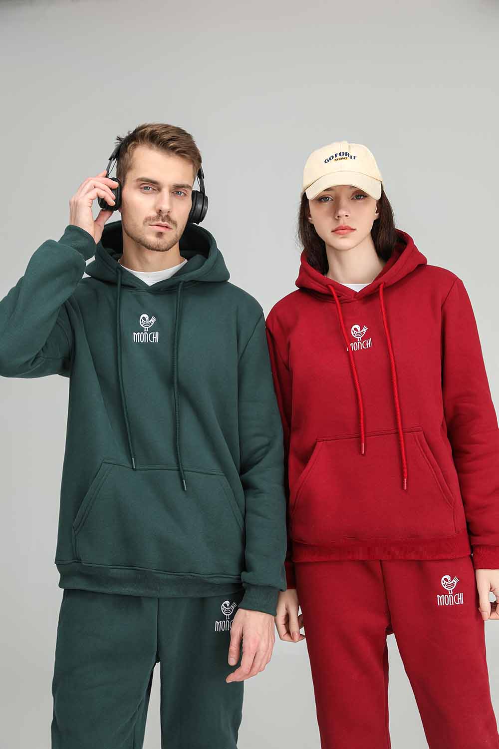 MONCHI™ ENSEMBLE SWEAT À CAPUCHE POUR COUPLES
