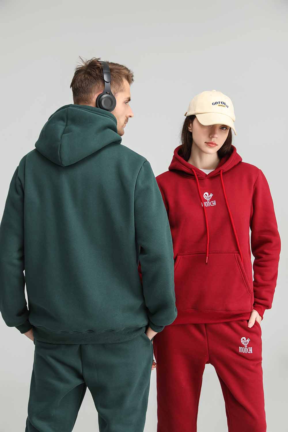 MONCHI™ ENSEMBLE SWEAT À CAPUCHE POUR COUPLES