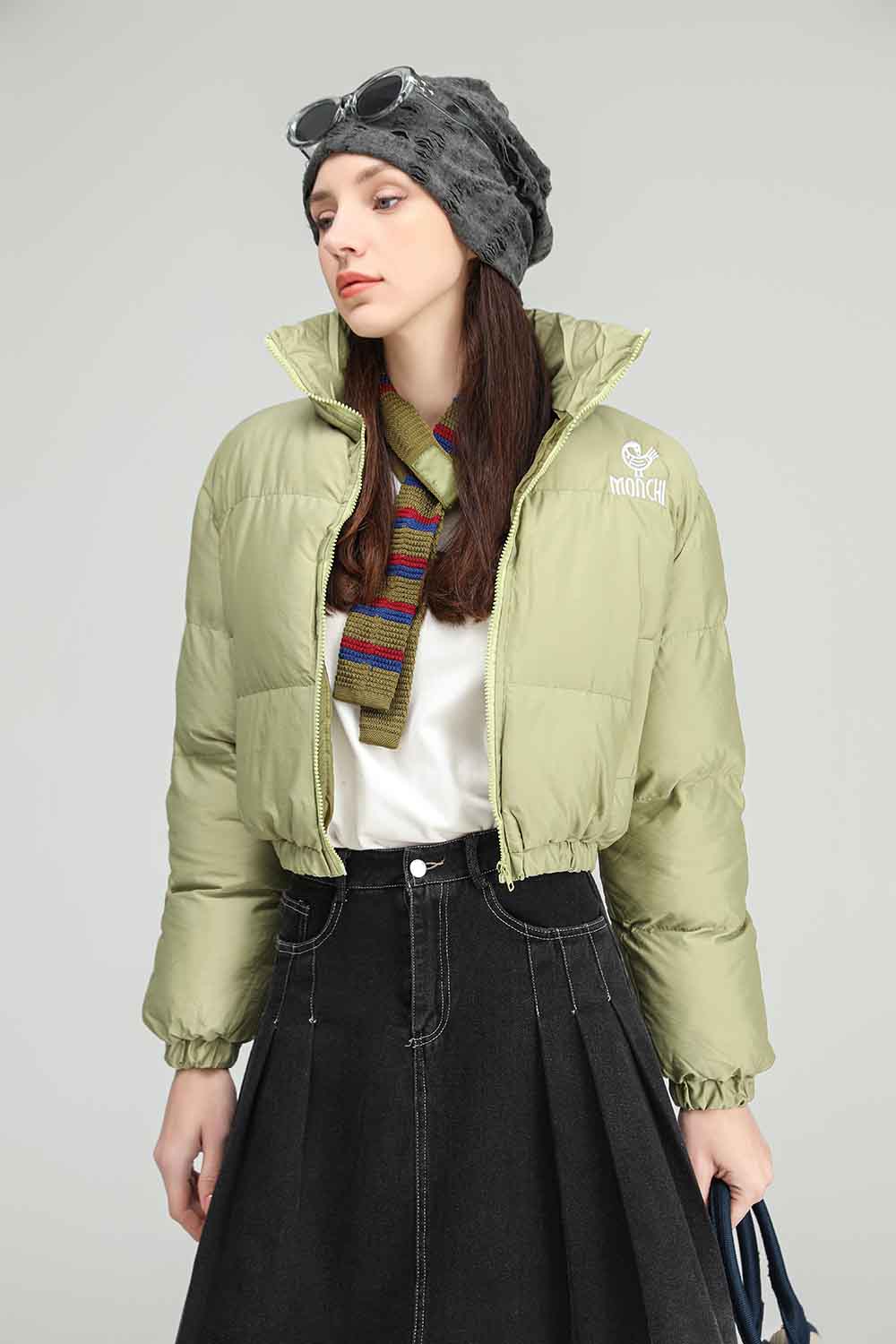 MONCHI™ VESTE COURTE VERT CLAIR