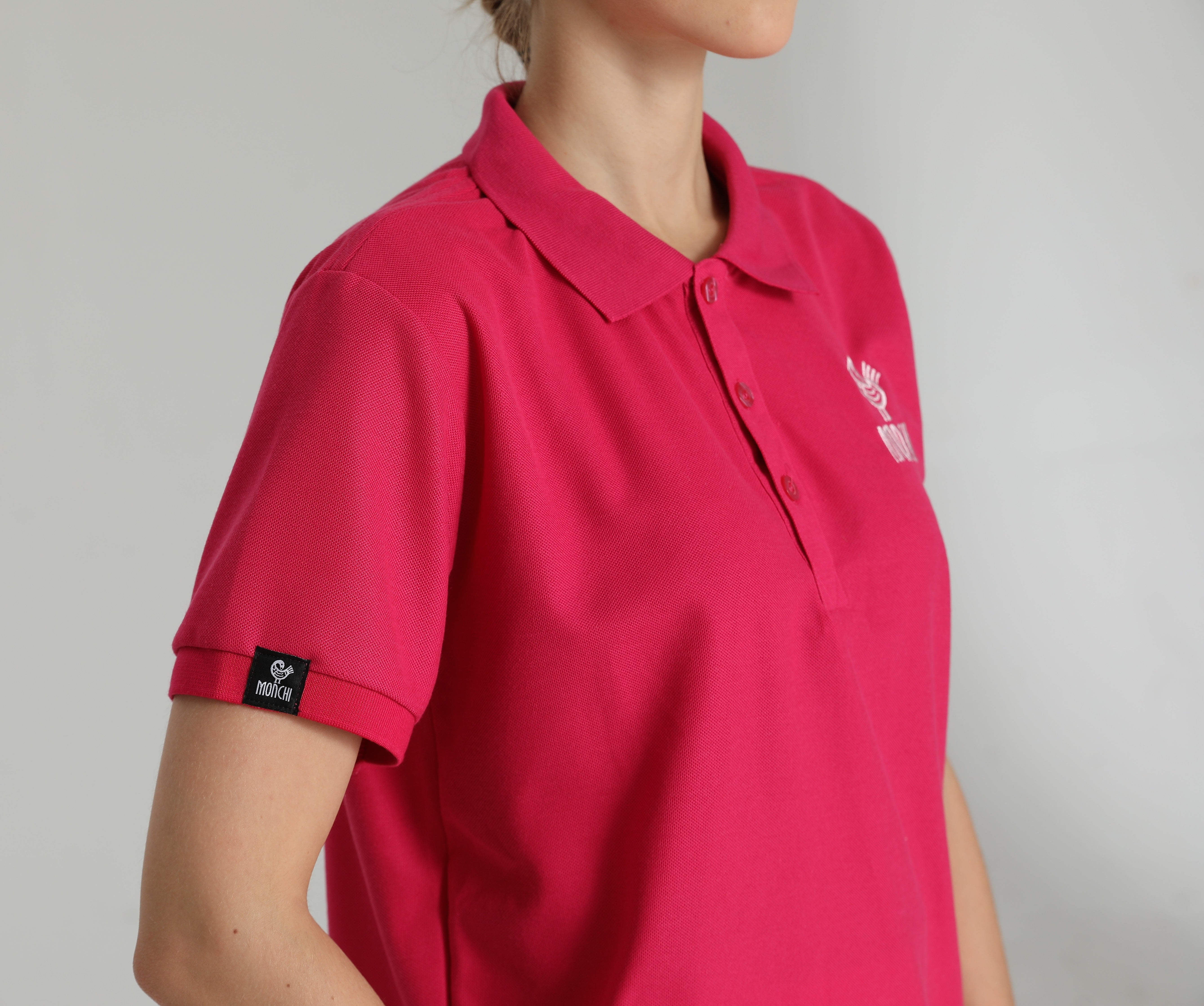 MONCHI™ POLO ROUGE FUSCHIA