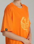 MONCHI™ T-SHIRT ORANGE LETTRE