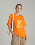 MONCHI™ T-SHIRT ORANGE INITIAL