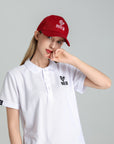 MONCHI™ CASQUETTE ROUGE BORDEAU