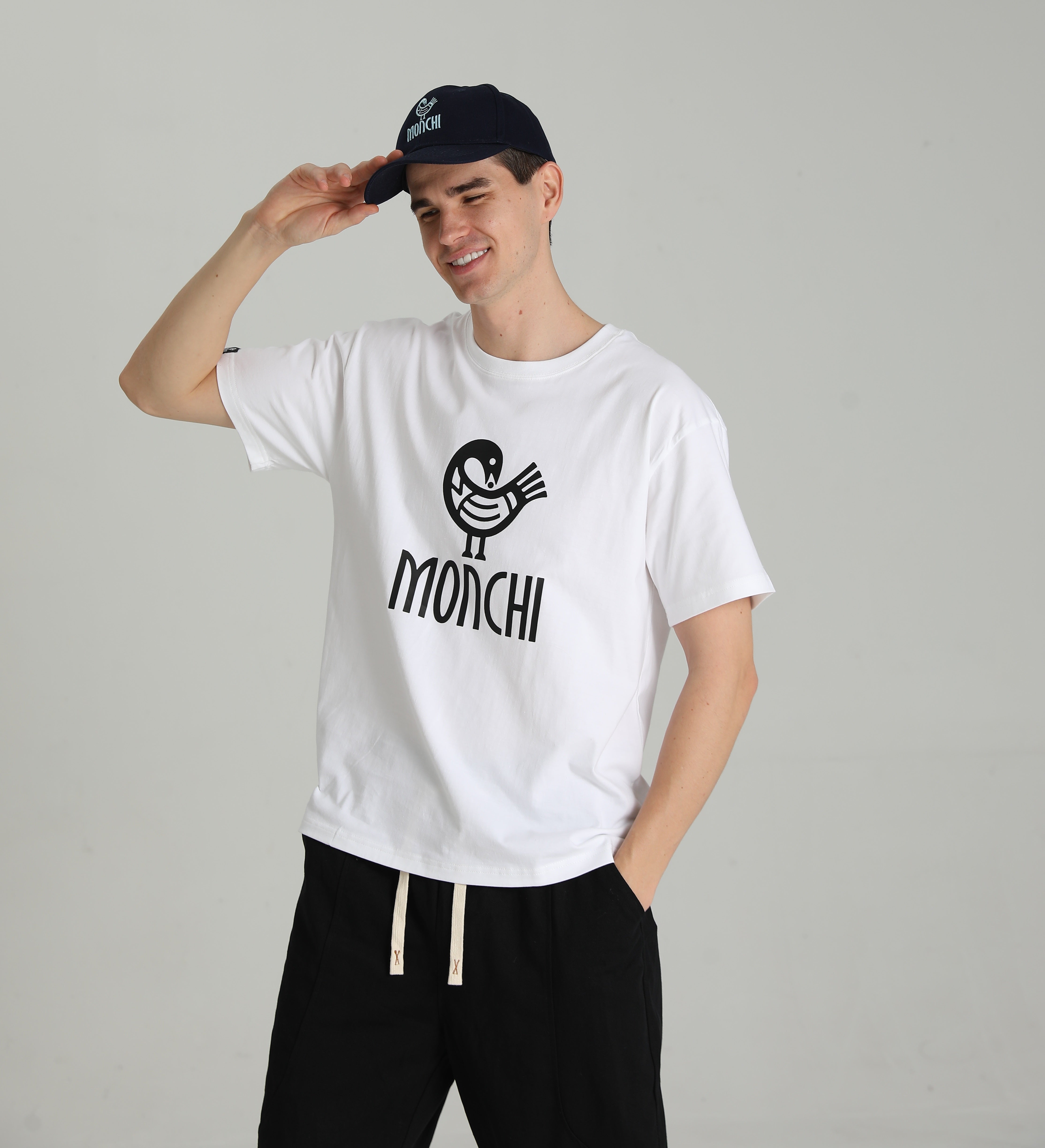 MONCHI™ T-SHIRT BLANC INITIAL