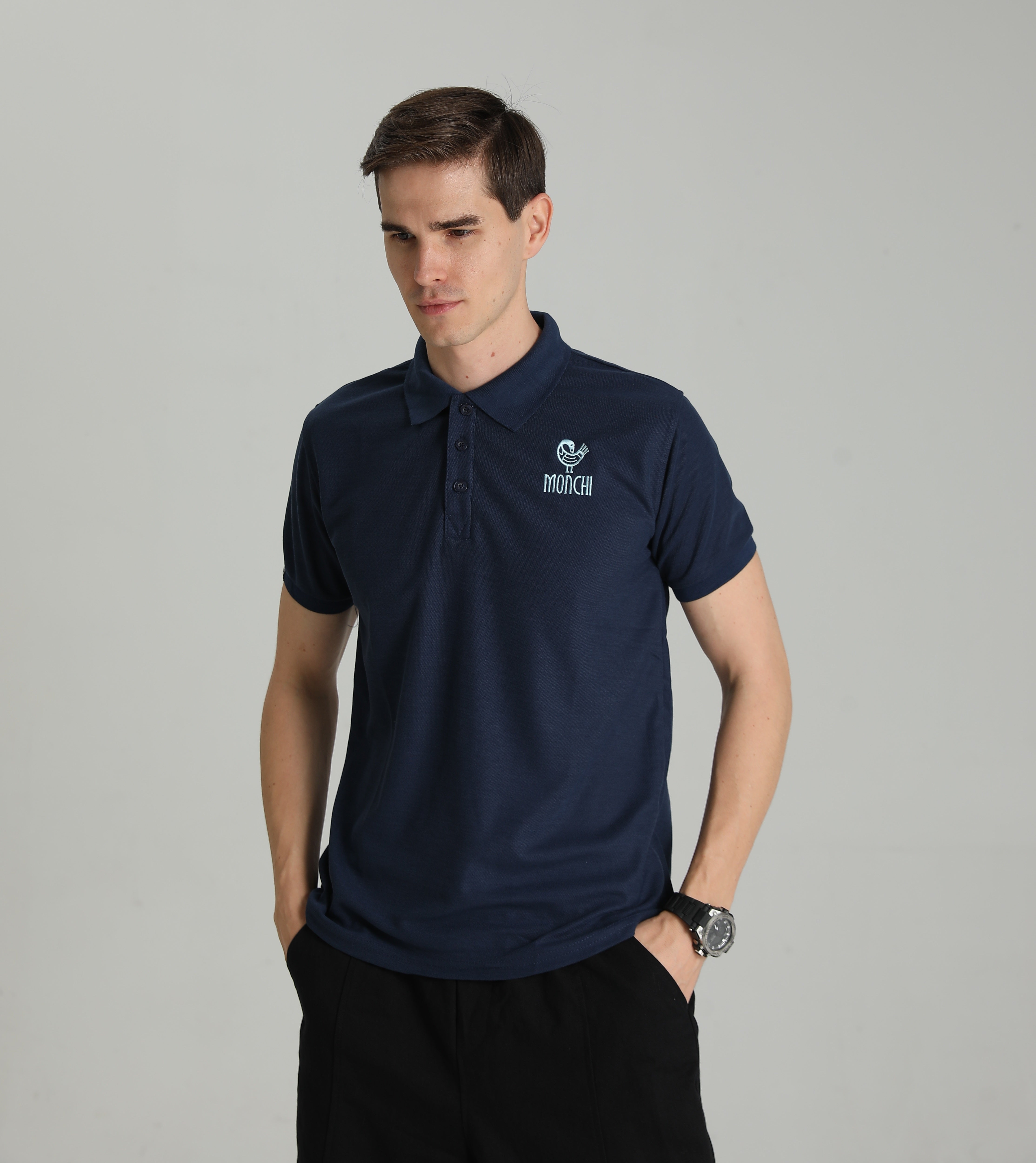MONCHI™ POLO BLEU MARINE