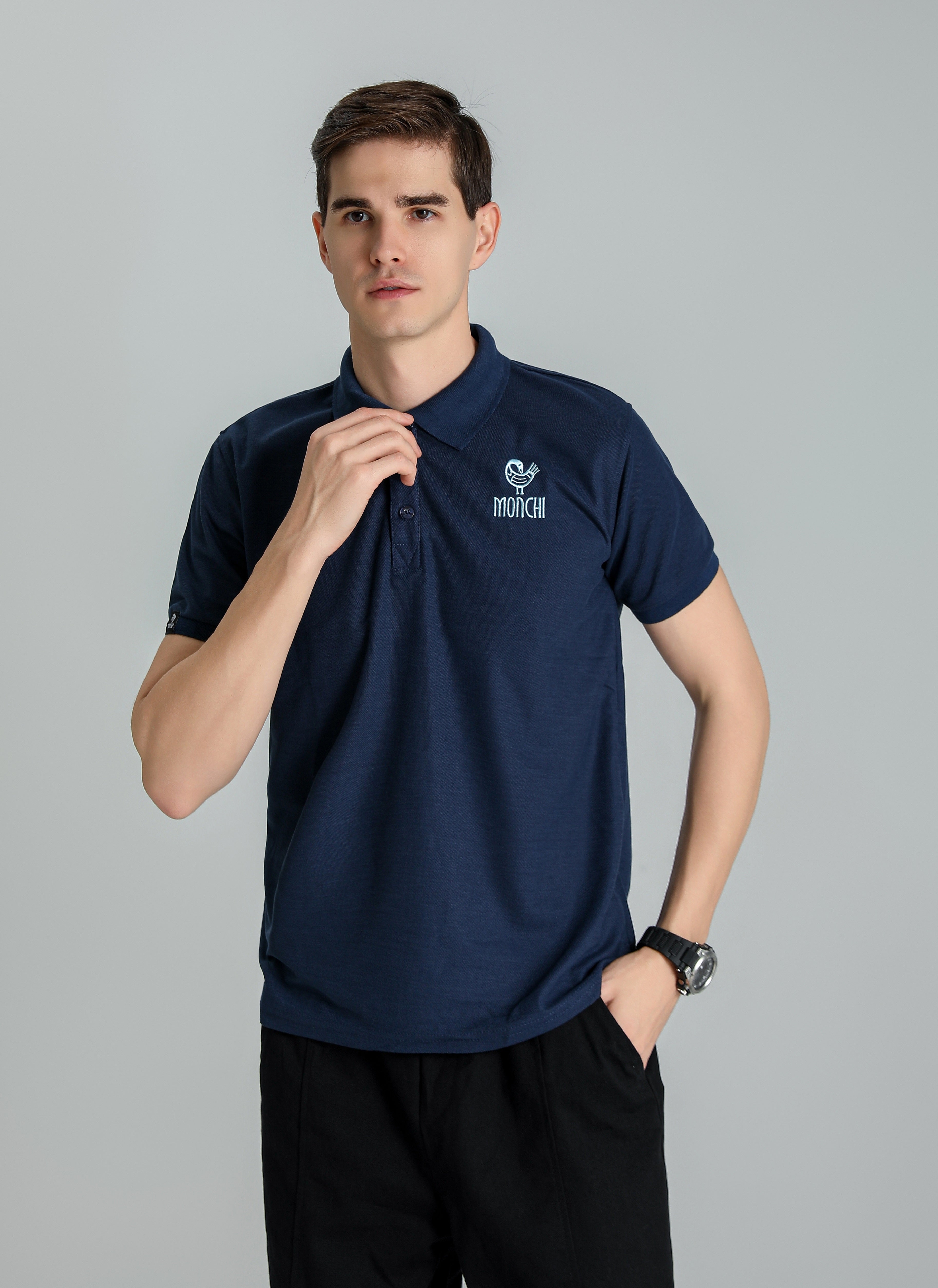 MONCHI™ POLO BLEU MARINE