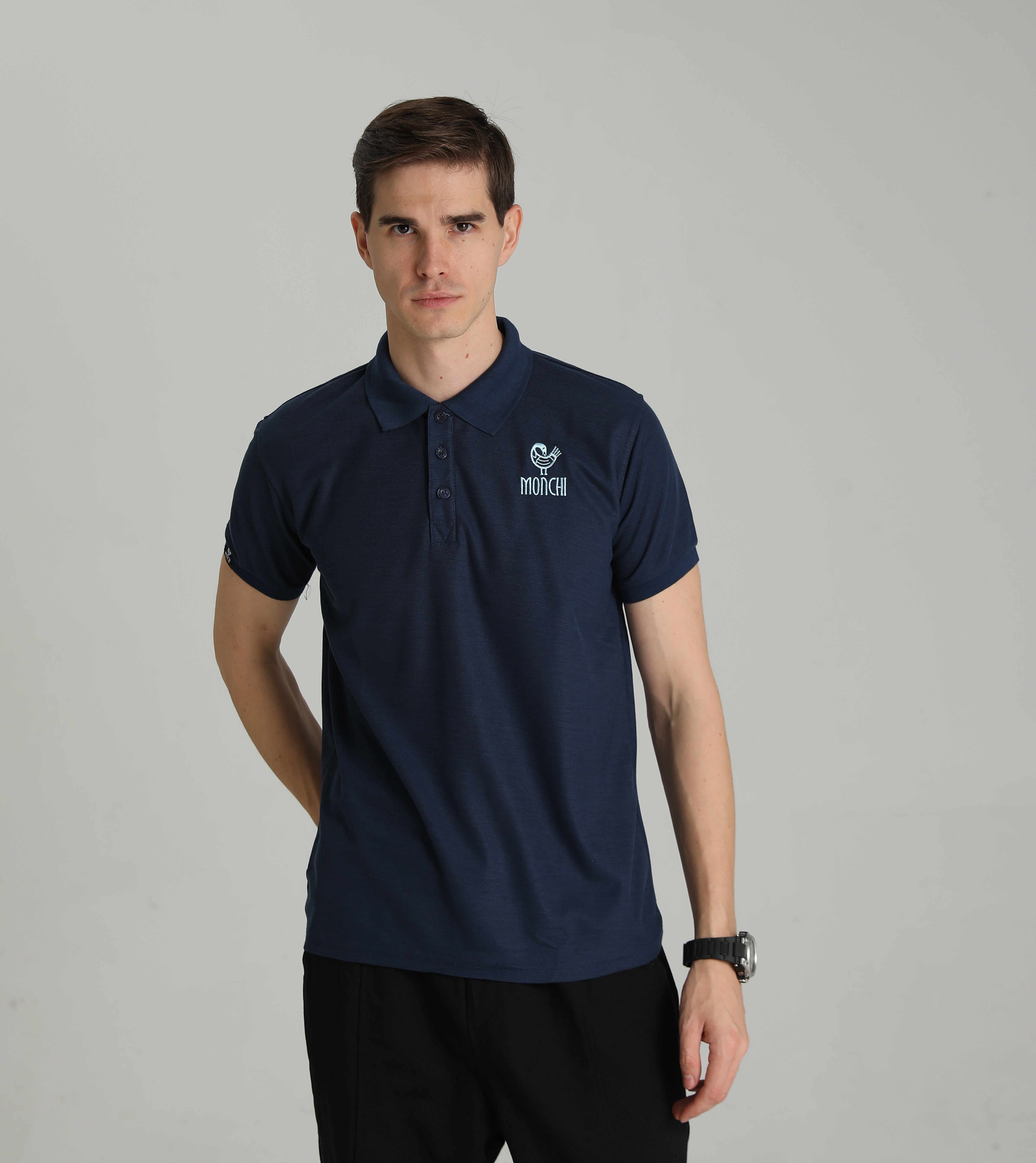 MONCHI™ POLO BLEU MARINE