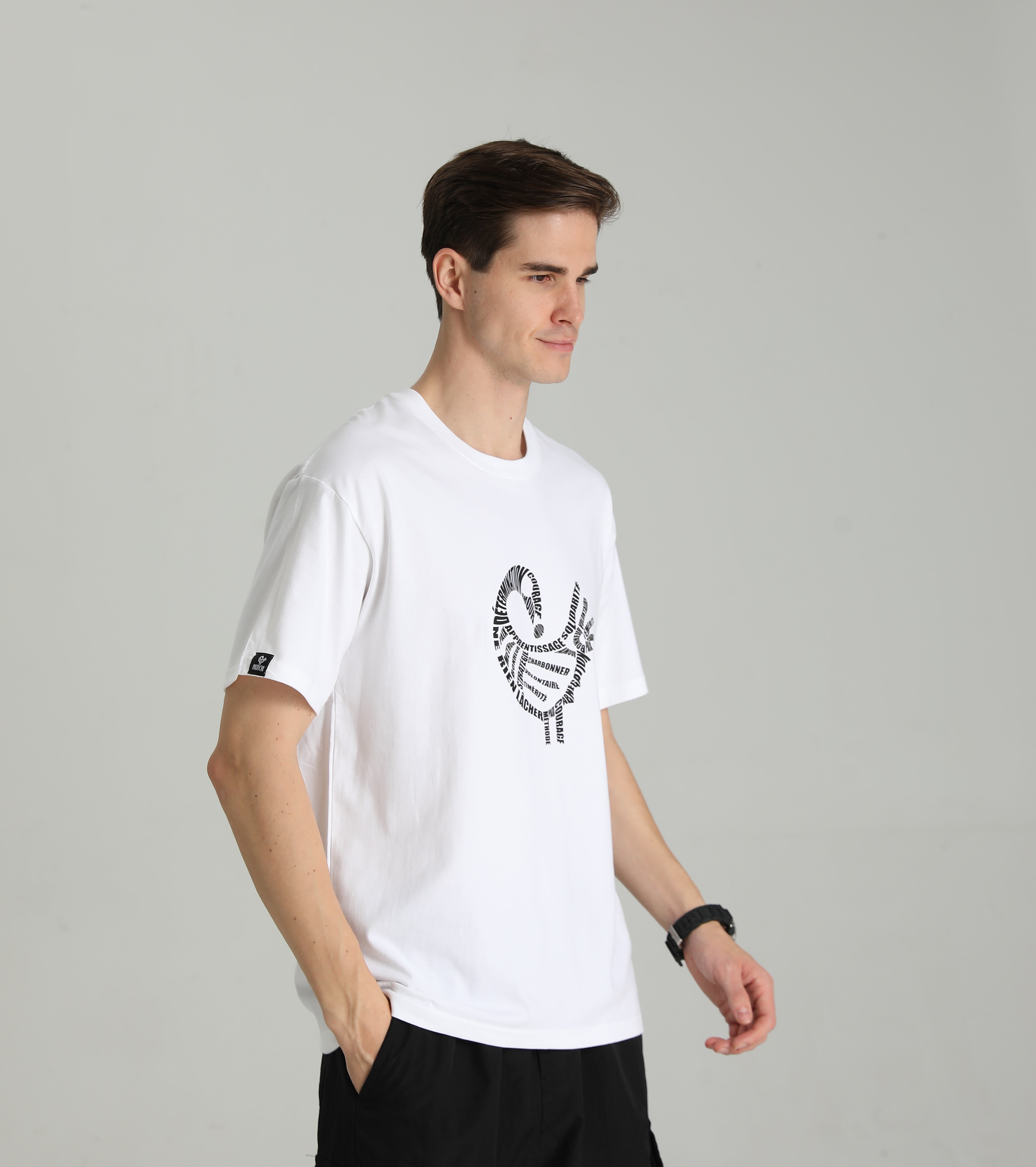 MONCHI™ T-SHIRT BLANC LETTRE