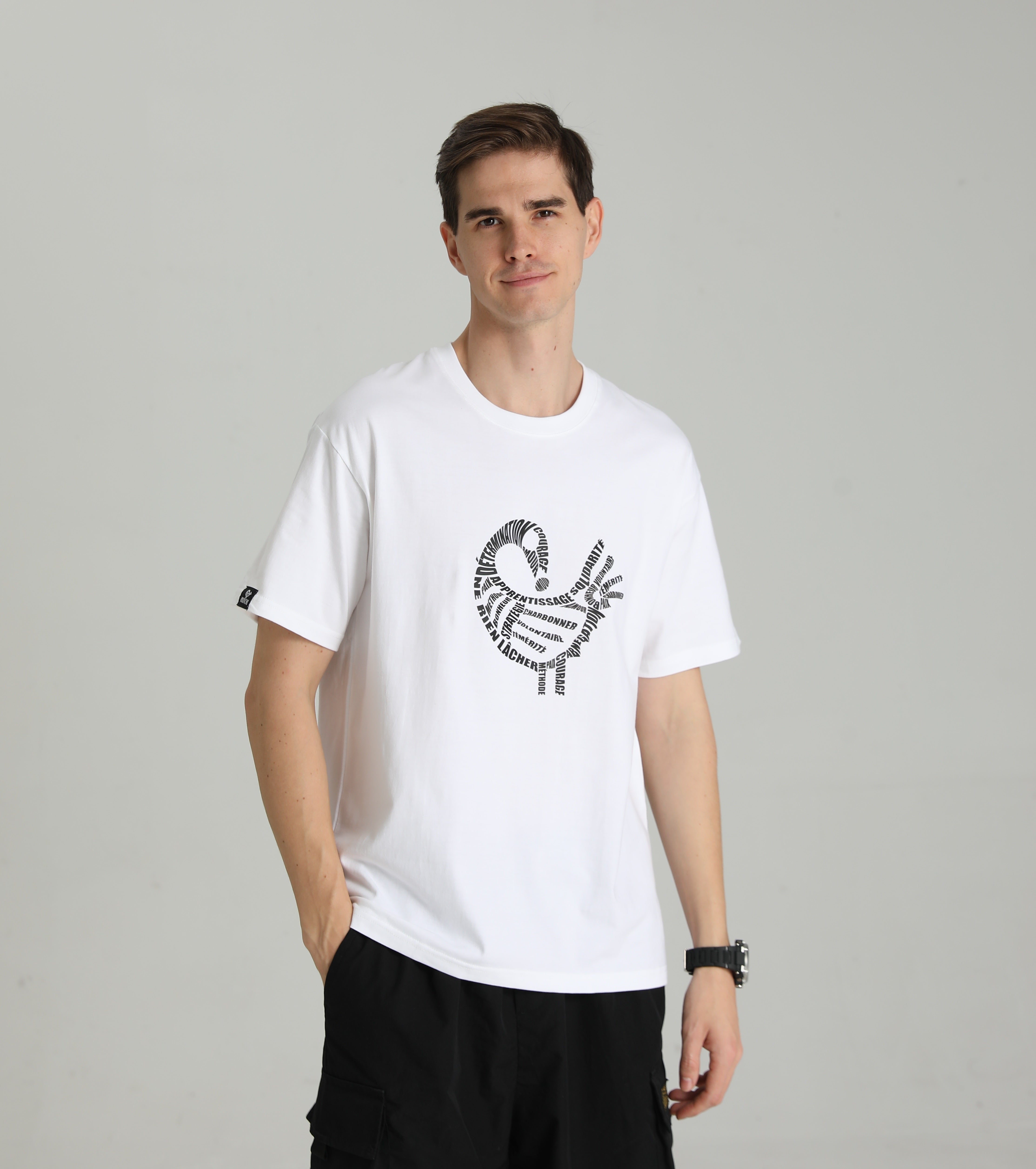 MONCHI™ T-SHIRT BLANC LETTRE