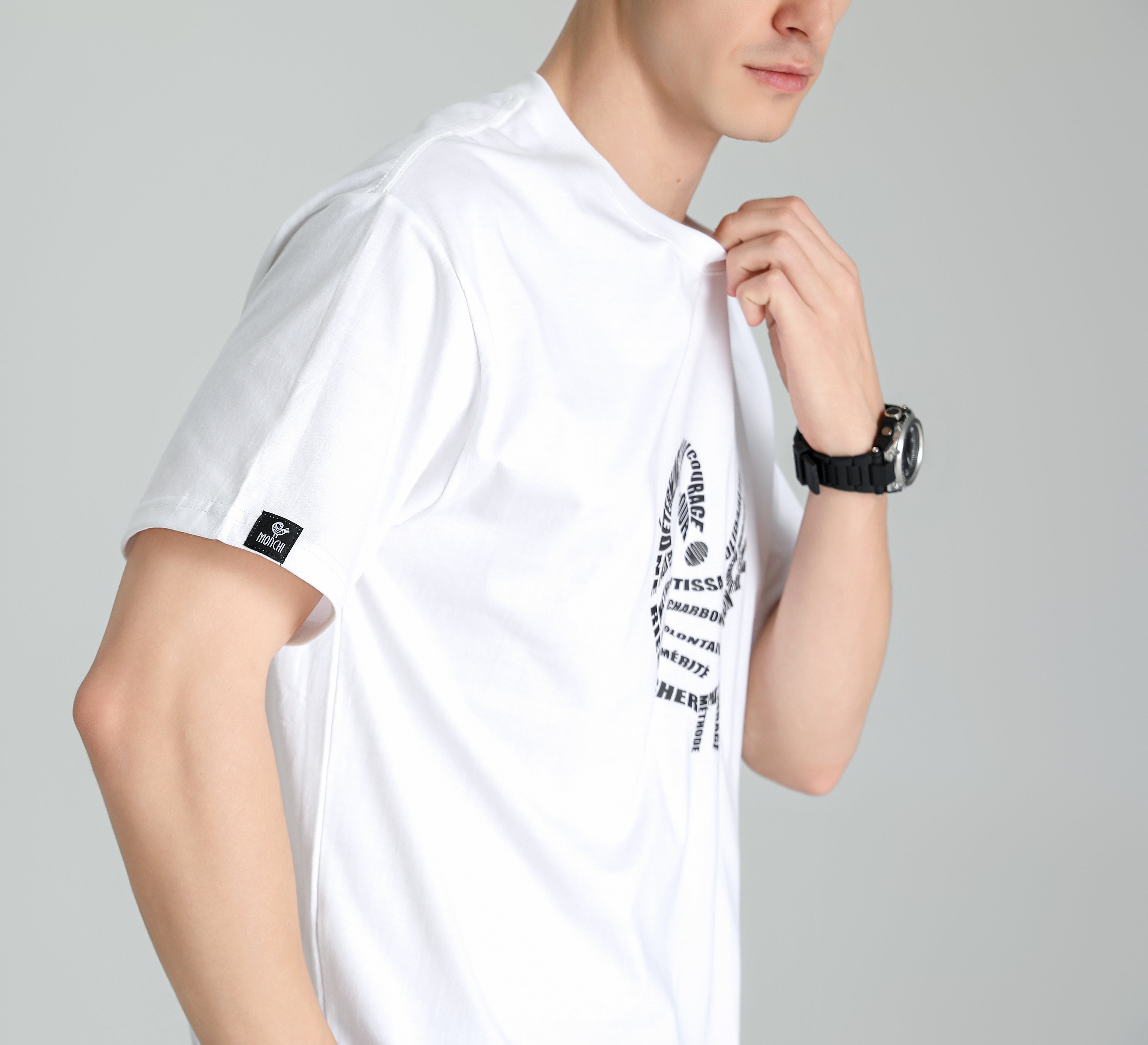 MONCHI™ T-SHIRT BLANC LETTRE