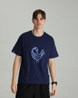 MONCHI™ T-SHIRT BLEU LETTRE