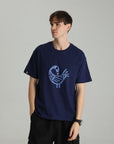MONCHI™ T-SHIRT BLEU LETTRE