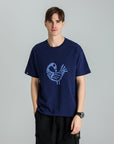 MONCHI™ T-SHIRT BLEU LETTRE