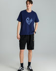 MONCHI™ T-SHIRT BLEU LETTRE