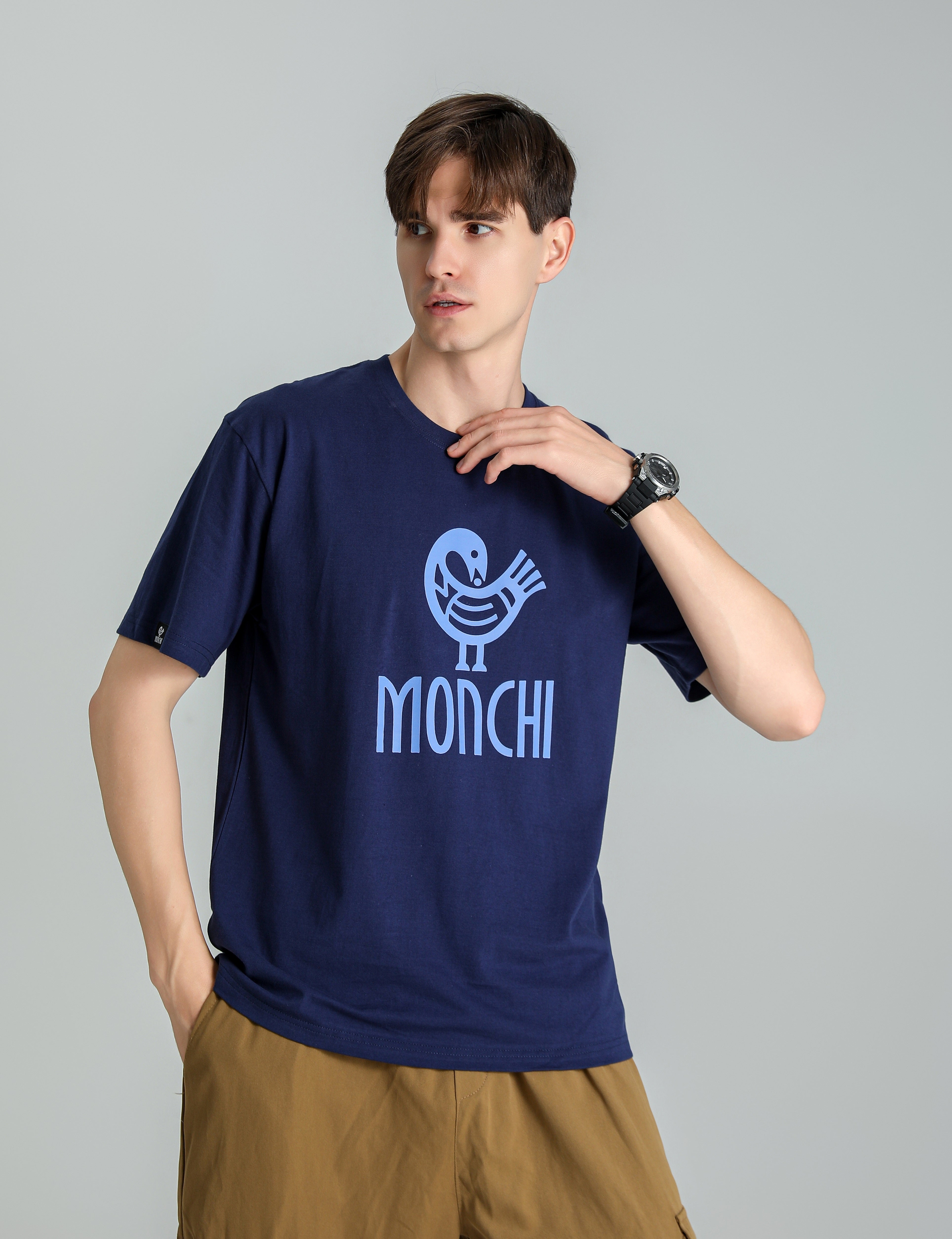 MONCHI™ T-SHIRT BLEU INITIAL