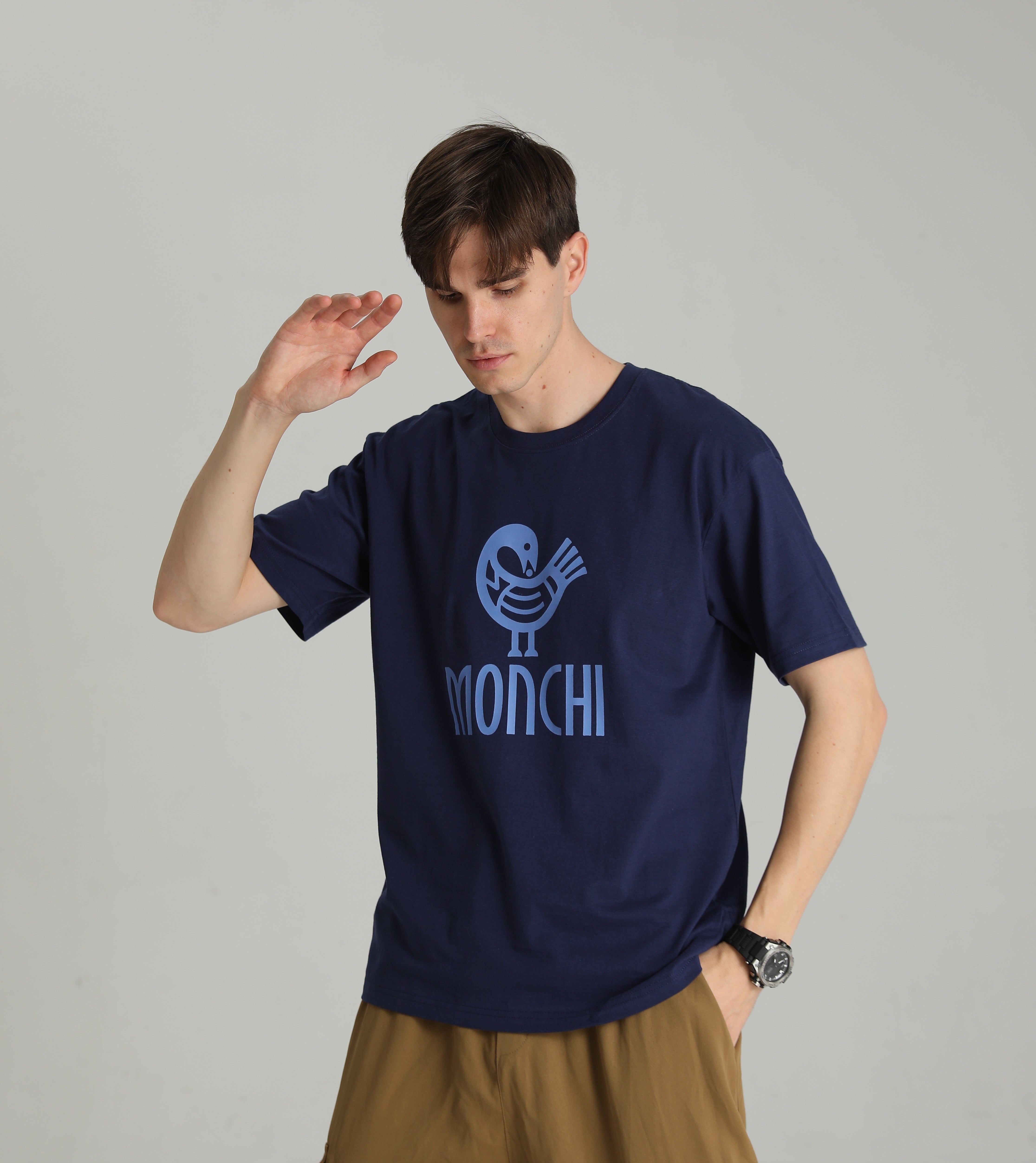 MONCHI™ T-SHIRT BLEU INITIAL