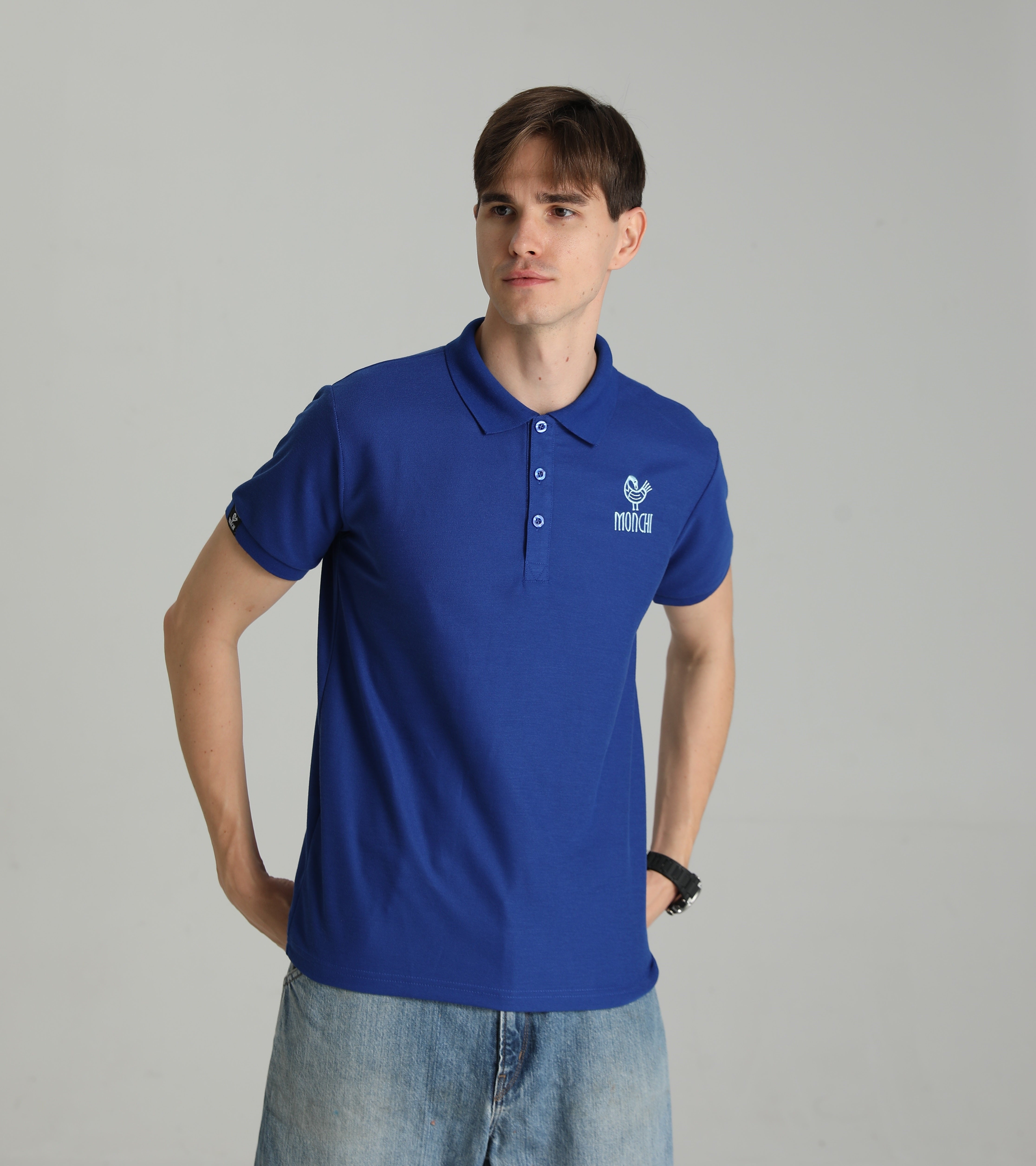 MONCHI™ POLO BLEU CYAN