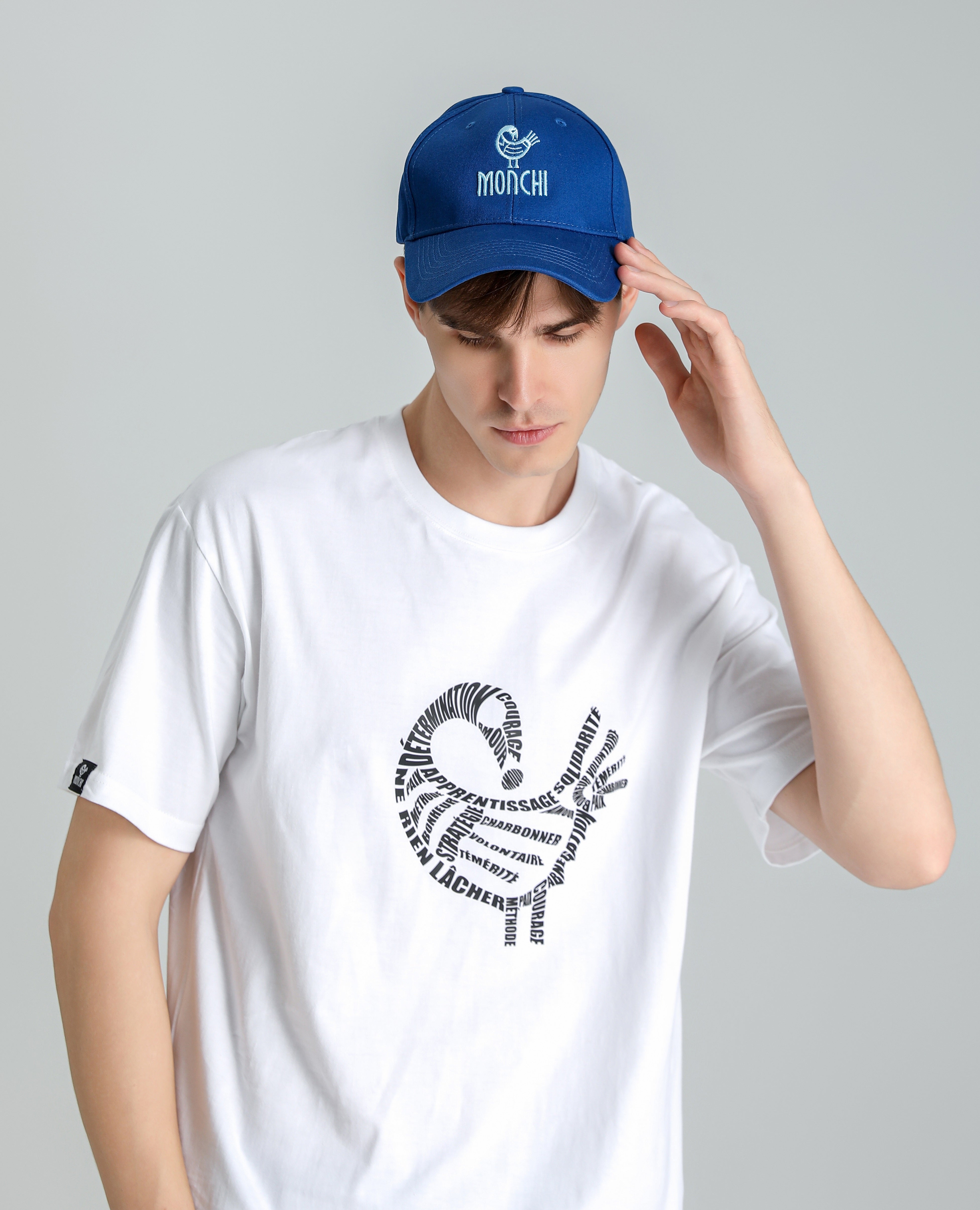 MONCHI™ CASQUETTE BLEUE CYAN
