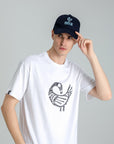 MONCHI™ T-SHIRT BLANC LETTRE