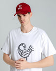 MONCHI™ CASQUETTE ROUGE BORDEAU