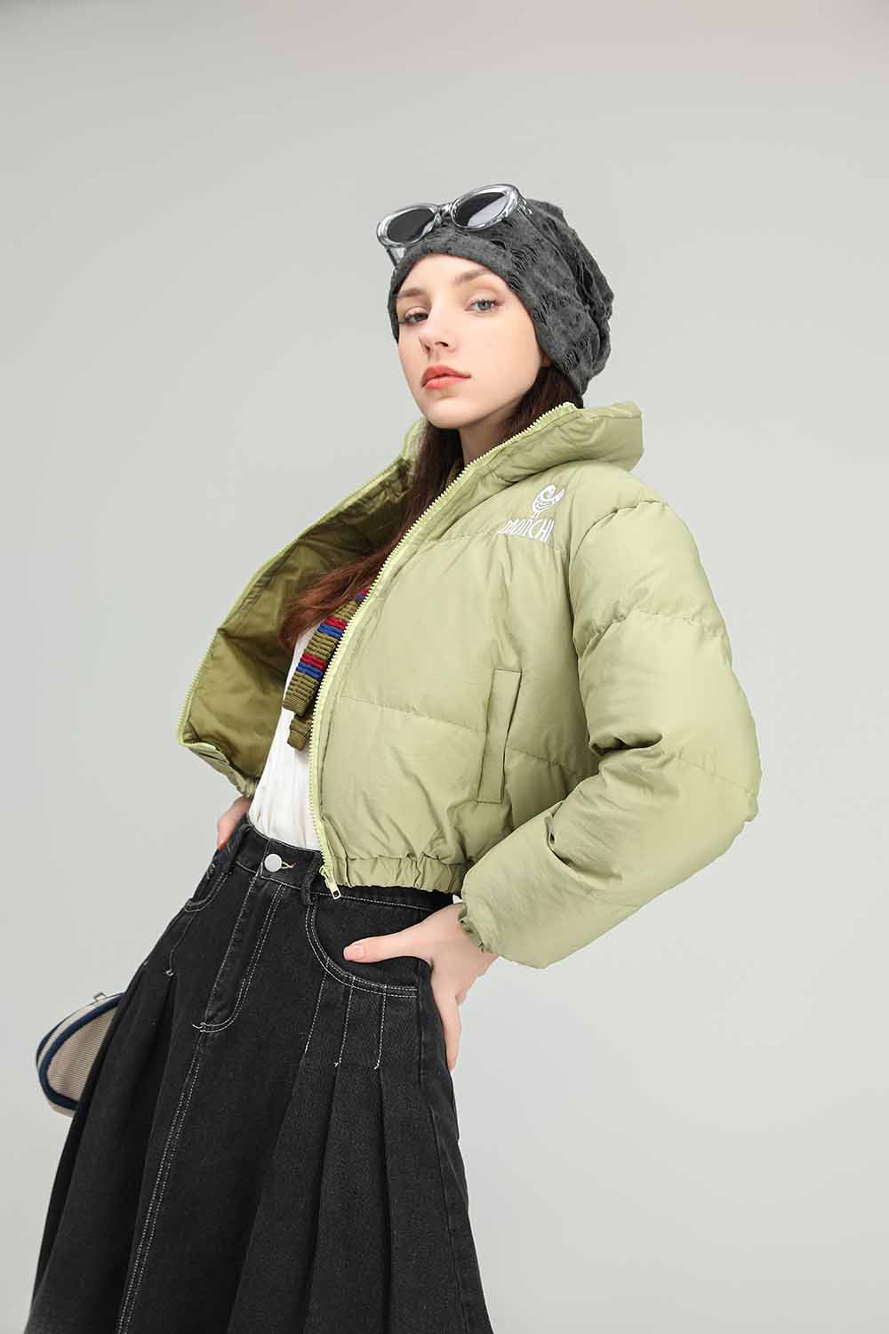 MONCHI™ VESTE COURTE VERT CLAIR