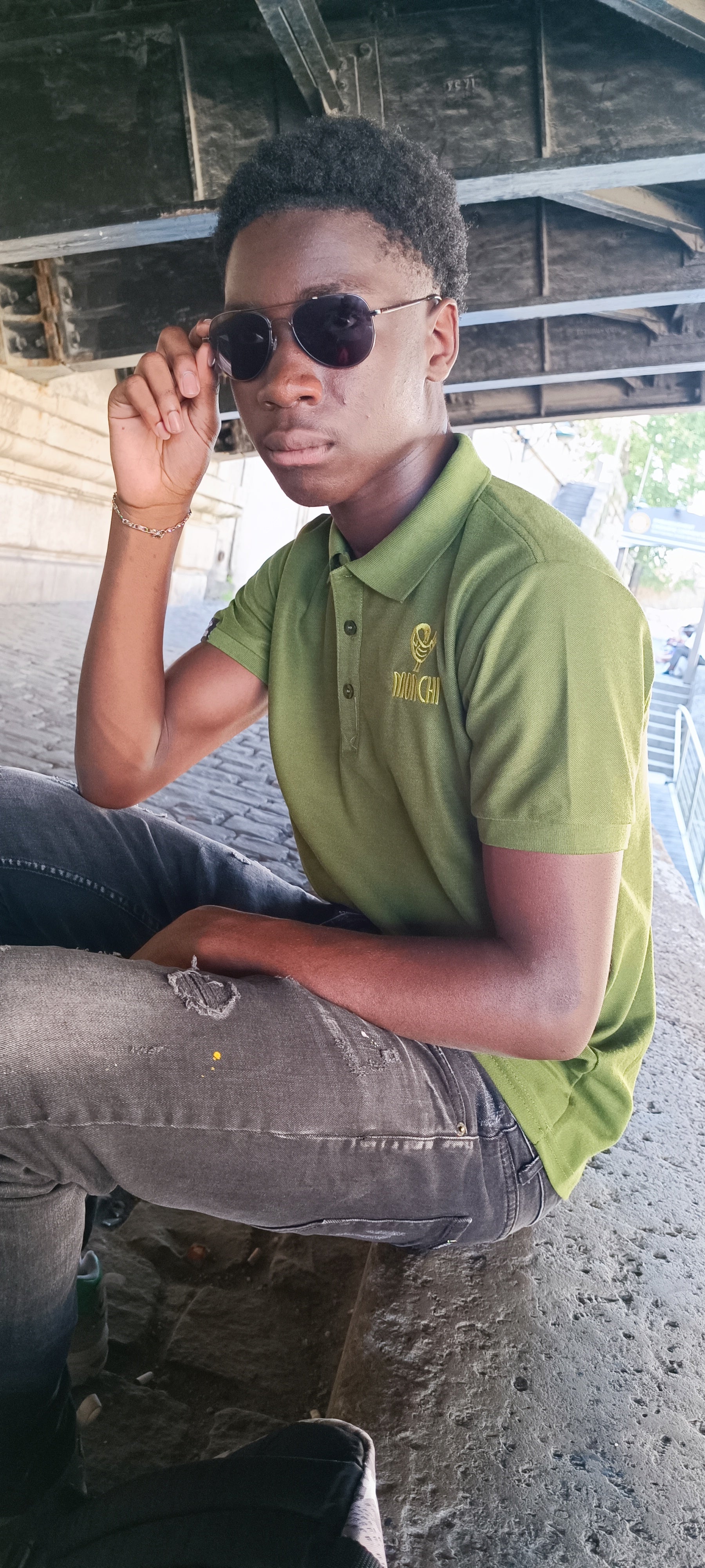 MONCHI™ POLO VERT MILTAIRE