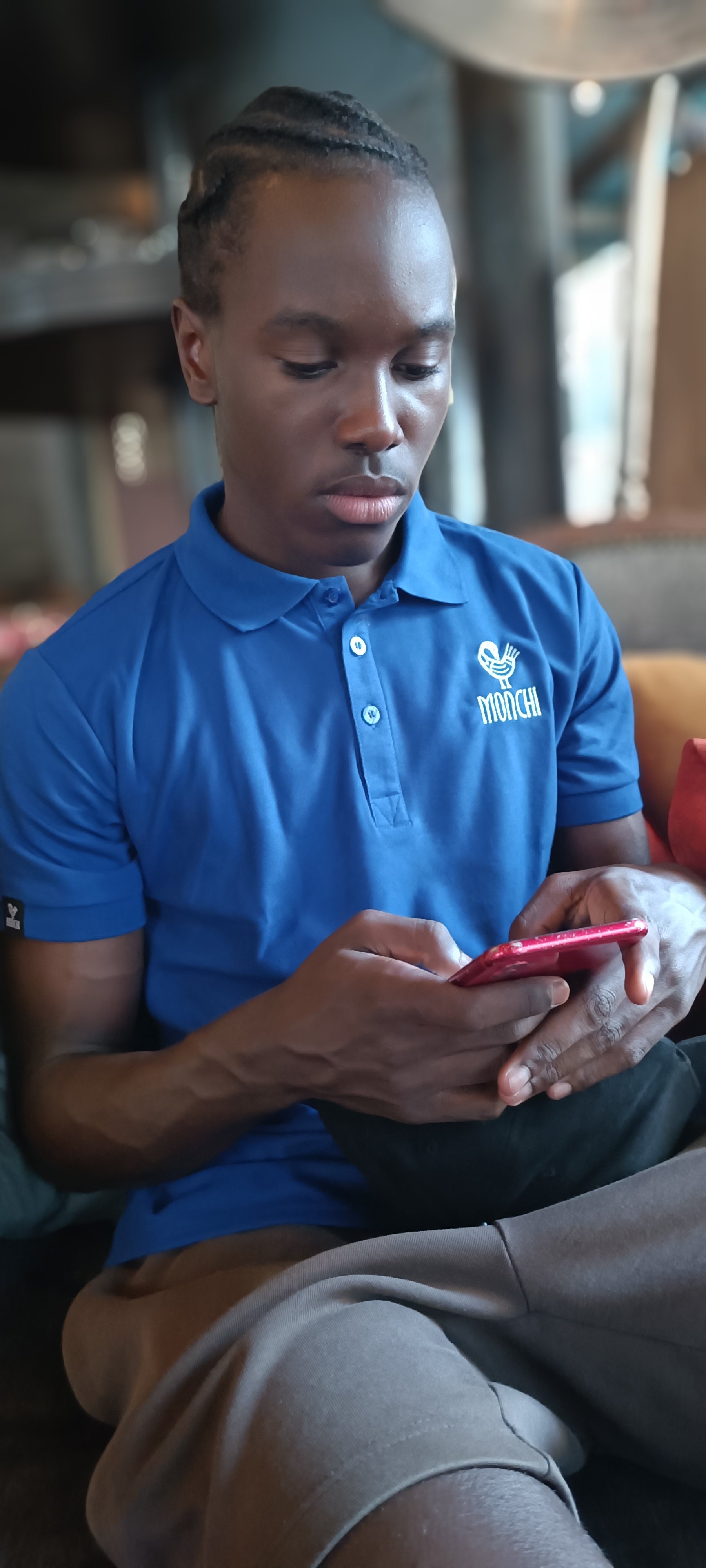 MONCHI™ POLO BLEU CYAN