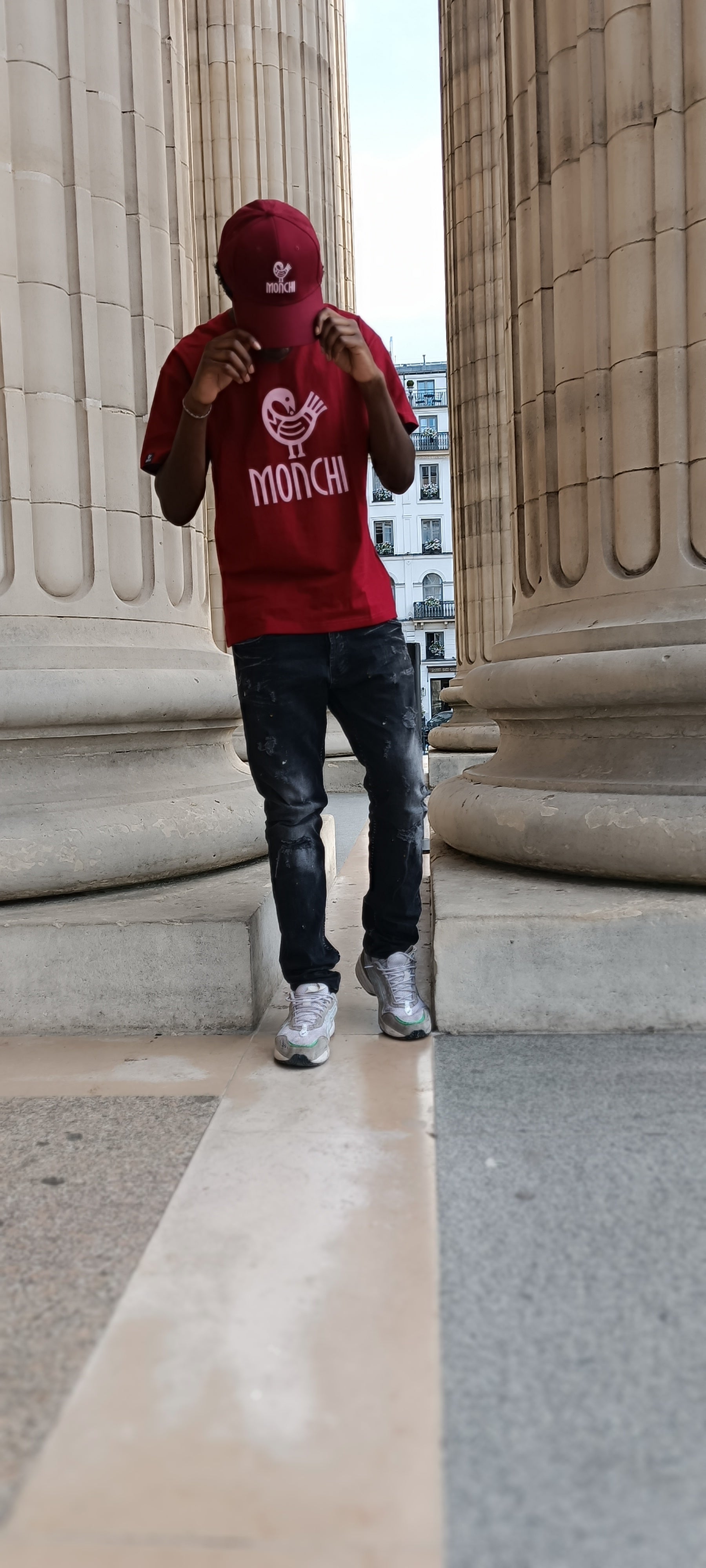 MONCHI™ CASQUETTE ROUGE BORDEAU