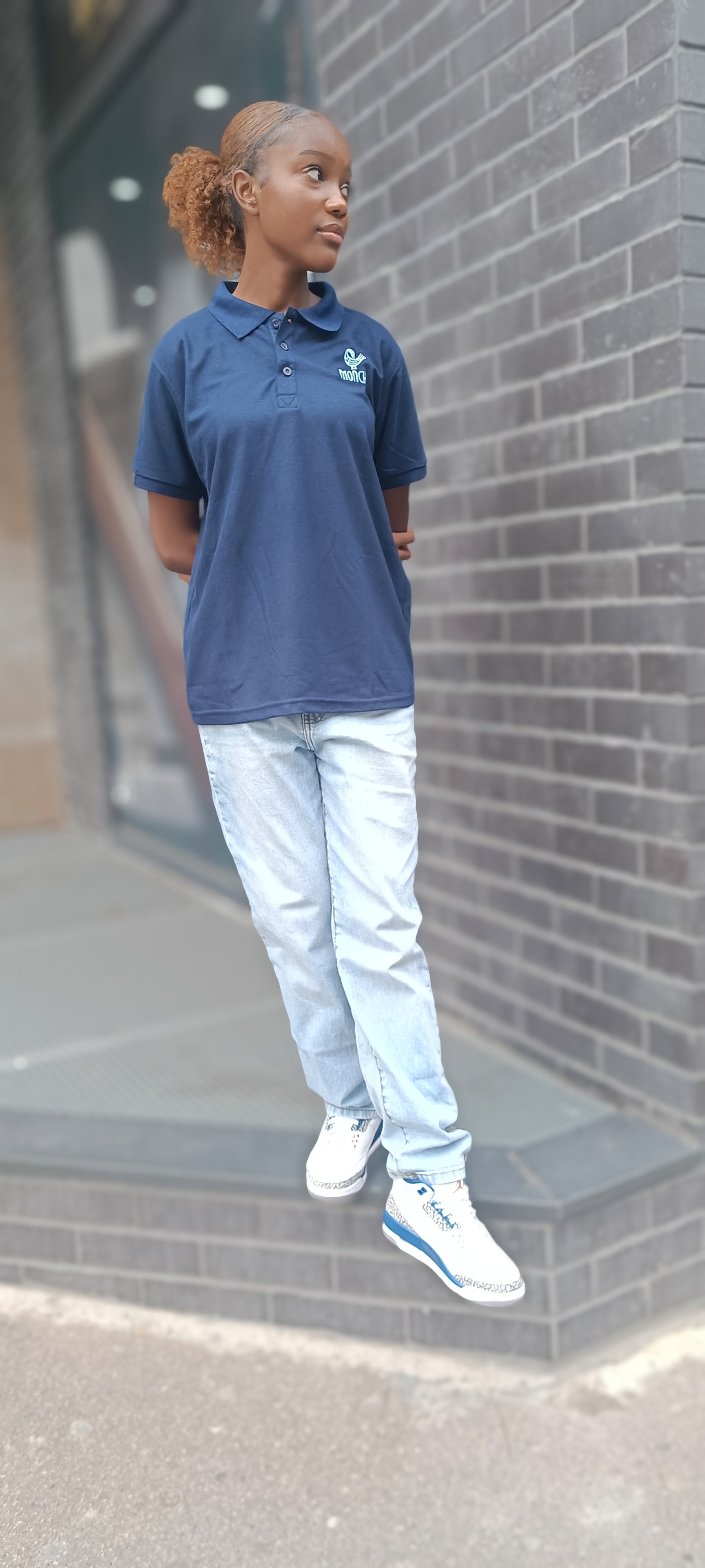 MONCHI™ POLO BLEU MARINE