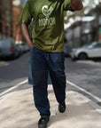 MONCHI™ T-SHIRT VERT MILITAIRE INITIAL