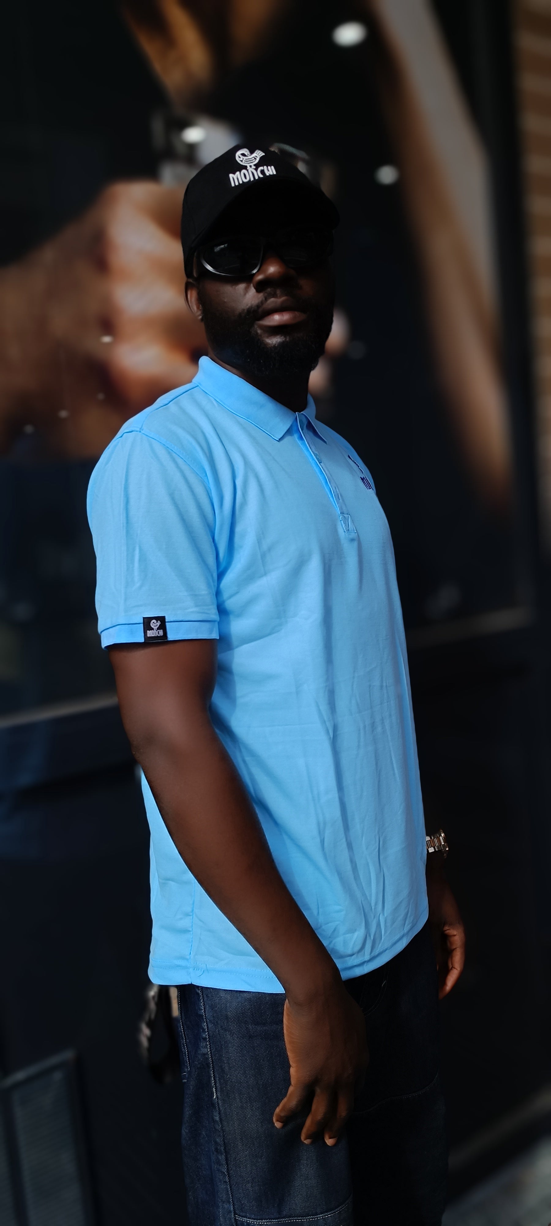 MONCHI™ POLO BLEU CIEL