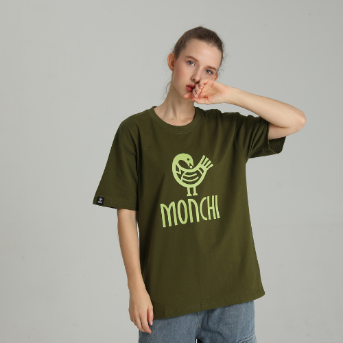 MONCHI™ T-SHIRT VERT MILITAIRE INITIAL