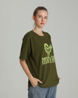 MONCHI™ T-SHIRT VERT MILITAIRE INITIAL