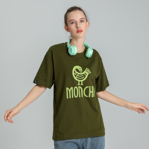 MONCHI™ T-SHIRT VERT MILITAIRE INITIAL