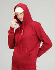 MONCHI™ ENSEMBLE HOODIE ROUGE BORDEAU