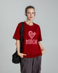 MONCHI™ T-SHIRT ROUGE BORDEAU