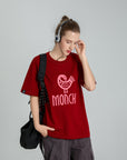 MONCHI™ T-SHIRT ROUGE BORDEAU