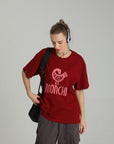 MONCHI™ T-SHIRT ROUGE BORDEAU