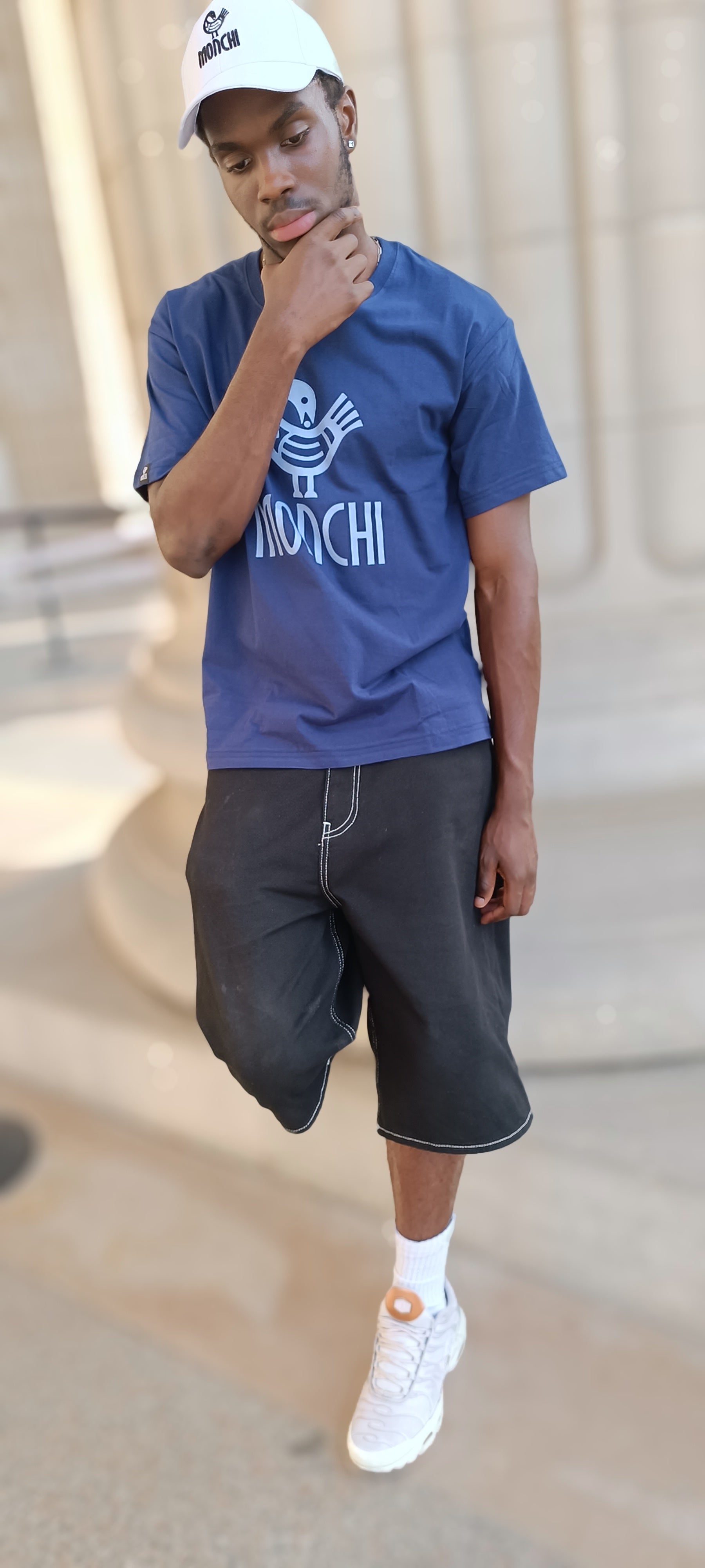 MONCHI™ T-SHIRT BLEU INITIAL