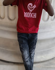 MONCHI™ T-SHIRT ROUGE BORDEAU