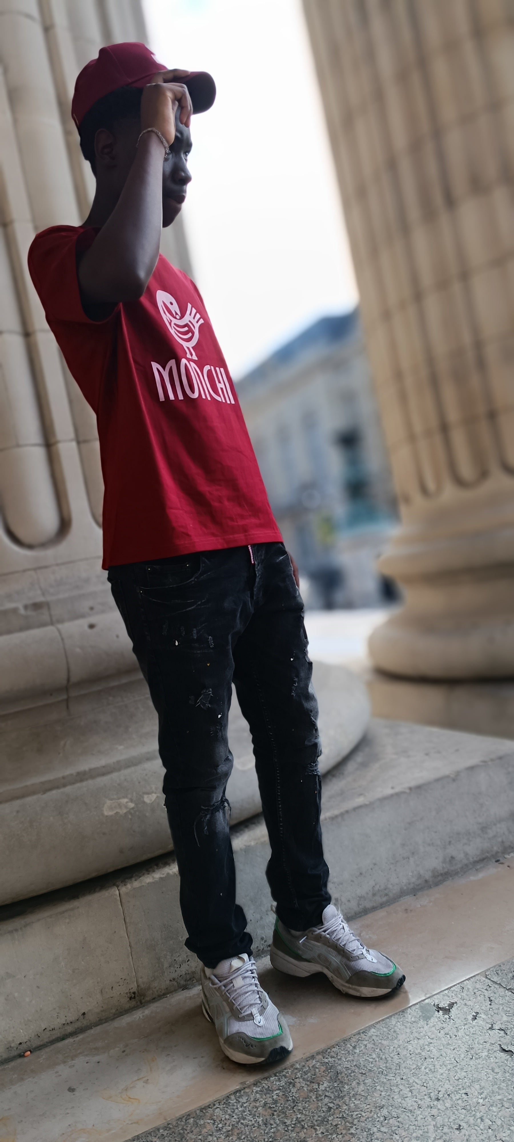 MONCHI™ T-SHIRT ROUGE BORDEAU