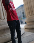 MONCHI™ T-SHIRT ROUGE BORDEAU