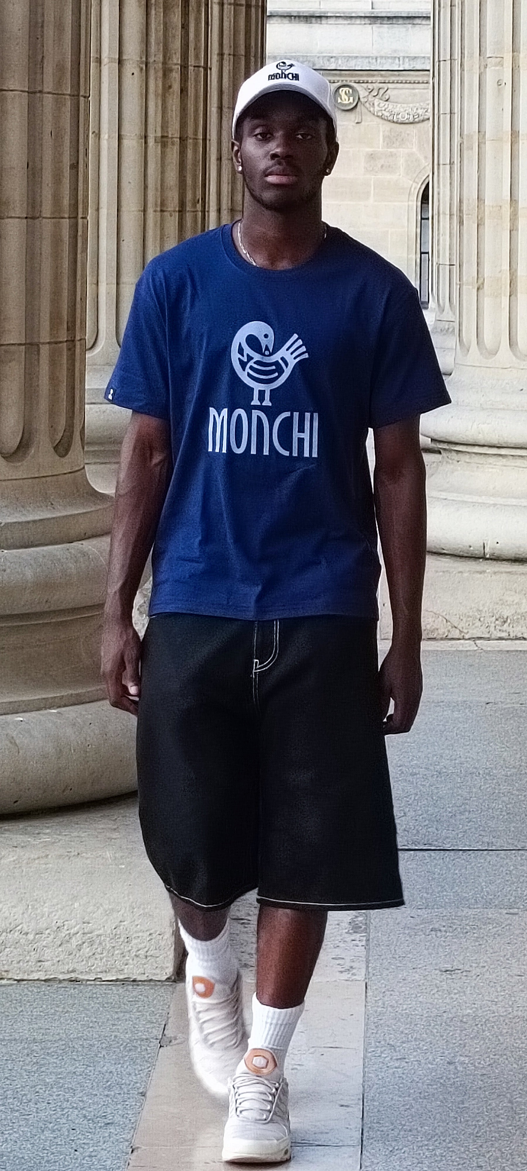 MONCHI™ T-SHIRT BLEU INITIAL